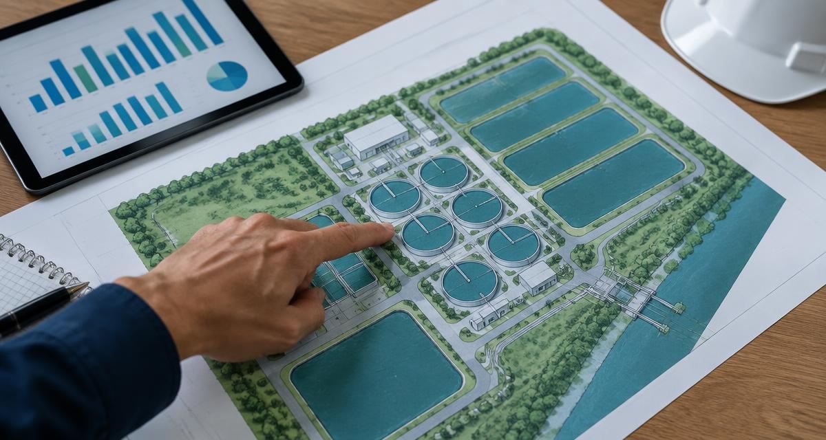 Technical diagrams and financial charts used in aquaculture planning